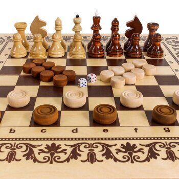 Кировские 3 в 1 шахматы+шашки+нарды 4