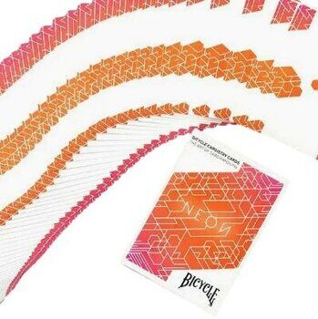 Карты игральные Bicycle NEON Orange Bump оранжевая рубашка спб