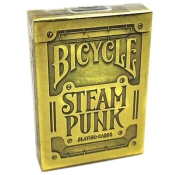 Карты Bicycle Steampunk gold 54 шт., золотые