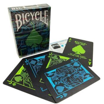 Карты игральные Bicycle Dark Mode, 54 шт, пластиковое покрытие